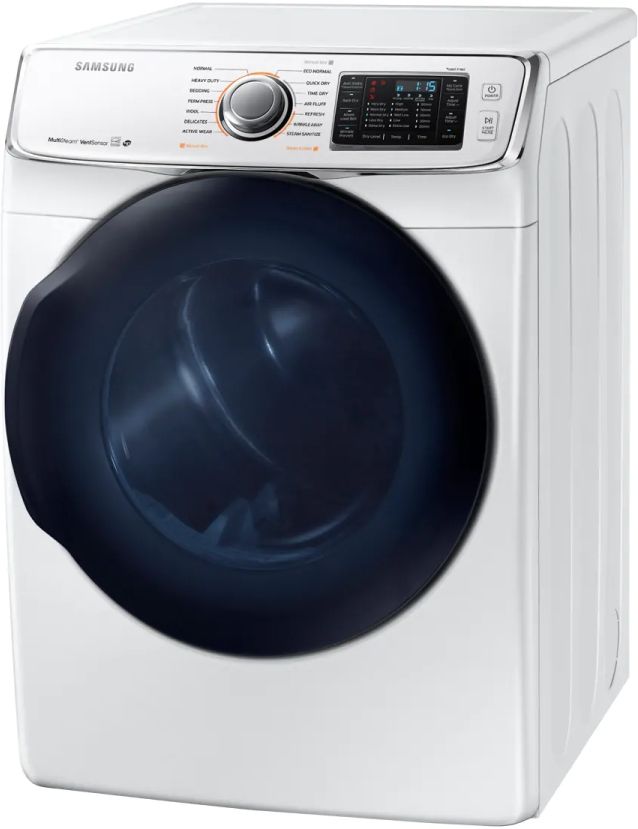 Samsung 7.5 Cu. Ft. White Front Load Electric Dryer-3