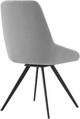 Armen Living Alison 2-Piece Gray Swivel Dining Room Chairs-2