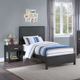Winners Only® Fresno Charcoal Twin Panel Bed-2