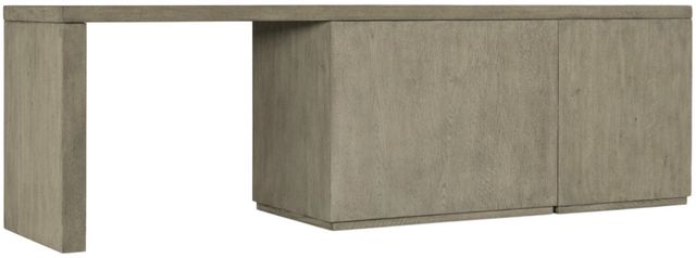 Hooker® Furniture Linville Falls Mink 96" Desk with Small File and Open Desk Cabinet-2