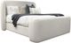 Parker House® Shiloh White Mocha Queen Upholstered Panel Bed-0