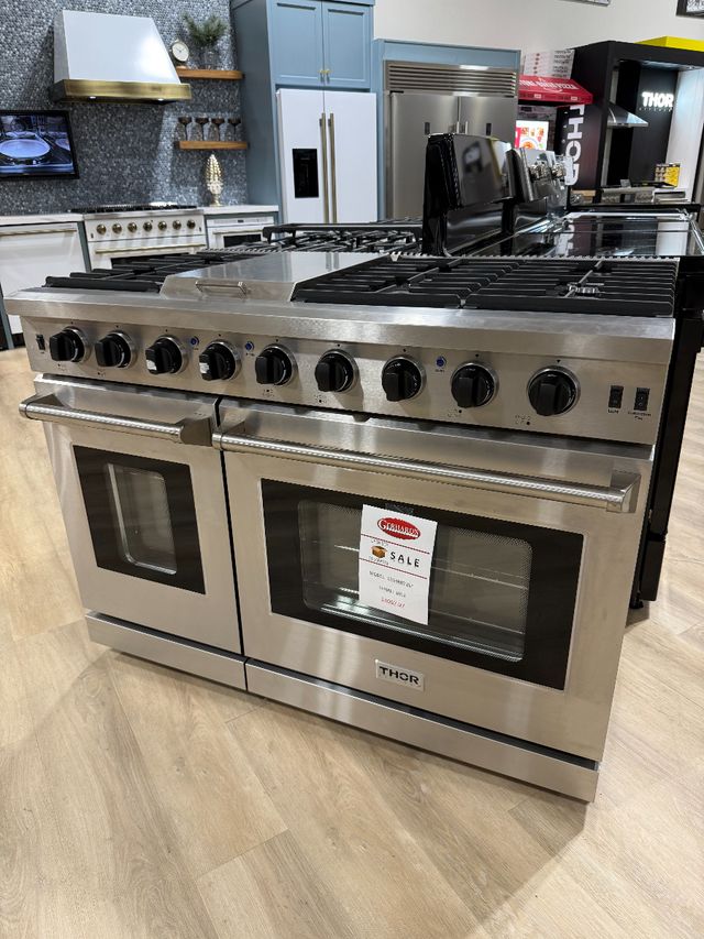 Thor Kitchen® 48" Stainless Steel Pro Style Gas Range-0