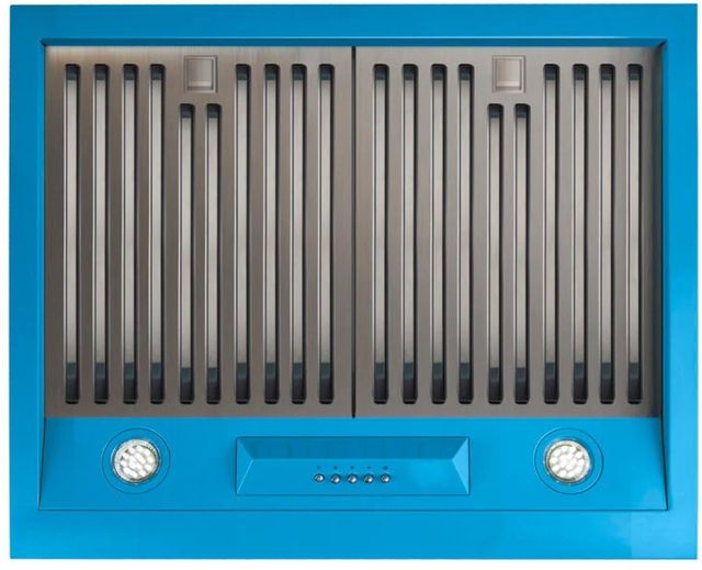 Unique® Appliances Classic Retro 24" Robin Egg Blue Wall Mounted Range Hood-3