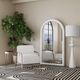 Bassett Mirror Vega Matte White Floor Mirror-5