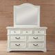 American Woodcrafters 7810 Stonebrook Distressed Antique White Dresser-1