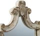 A & B Home Distressed White Artistic Diamond Mirror-2