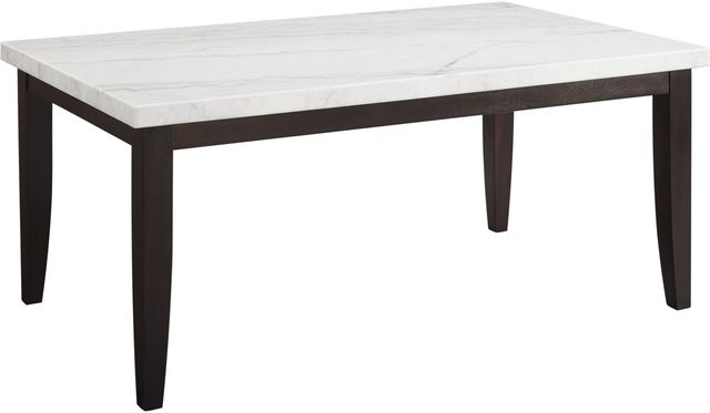 Steve Silver Co. Francis Two-Toned Dining Table with Marble Top-0
