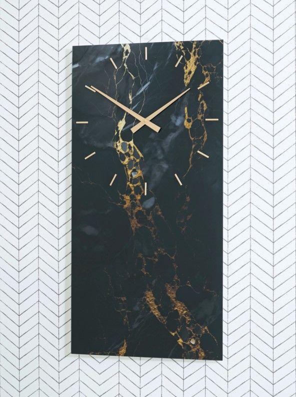 Signature Design by Ashley® Teague Black/Gold Wall Clock-2