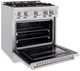ZLINE Classic Series 30" Stainless Steel Pro Style Gas Range -2