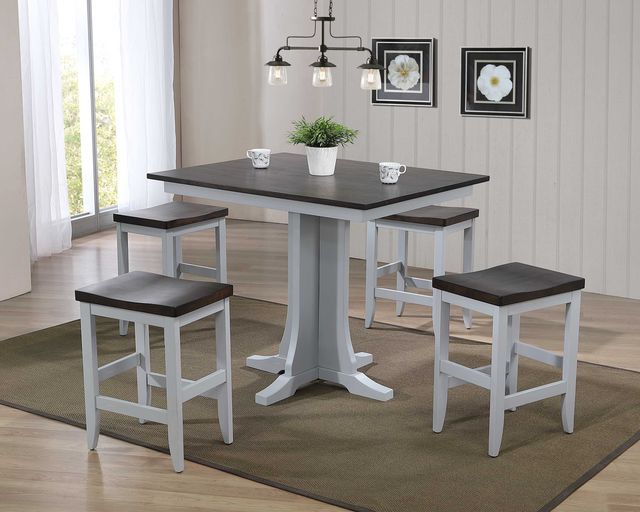 TEI St. Helen Grey/Walnut 24" Bar Stool-1