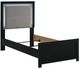 Signature Design by Ashley® Maeling Black Youth Twin Upholstered Panel Bed-3