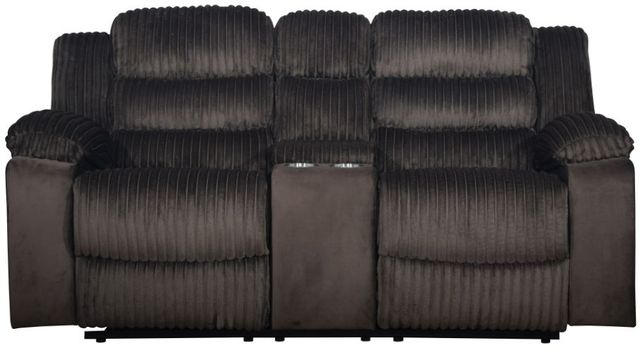 New Classic® Home Furnishings Willow Brown Dual Manual Reclining Loveseat-2