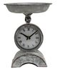 A & B Home Gray Metal Scale Clock-0
