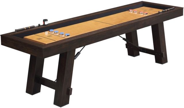 Elements International Titus Brown Shuffleboard Table