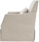 Olliix by Martha Stewart Beige London Skirted Swivel Chair-1