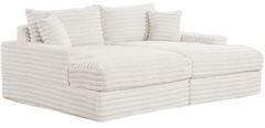 Furniture of America® Tavedestrand White Double Chaise Sofa