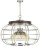 Cal® Lighting & Accessories Liberty Brushed Steel Chandelier-0