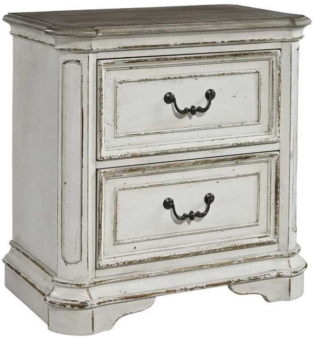 Liberty Furniture Magnolia Manor 4-Piece Antique White King Panel Bedroom Set-4