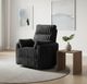 Albany Industries Ainsley Mondo Gunmetal Manual Recliner-1