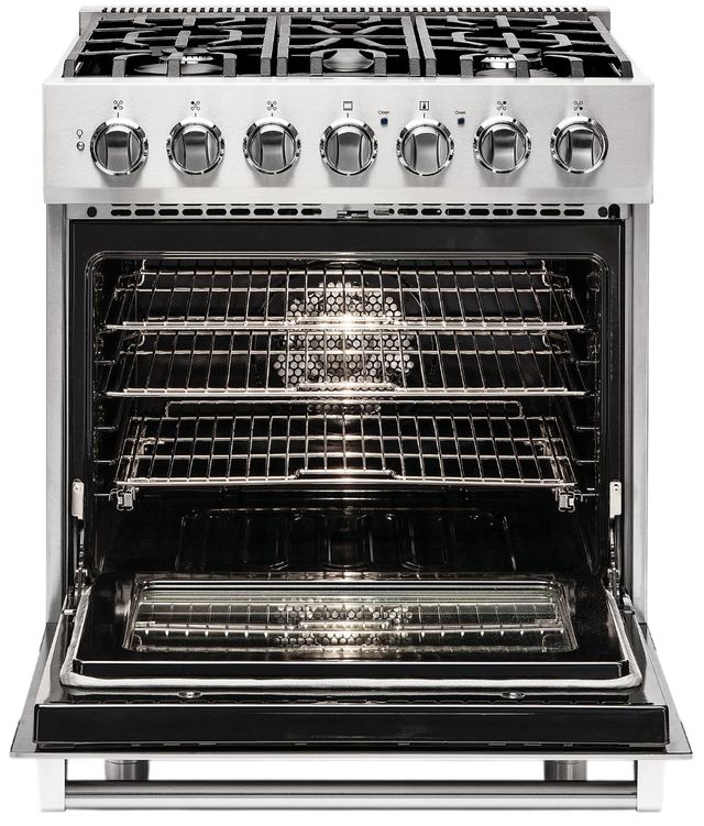 Viking® 3 Series 30" Stainless Steel Pro Style Dual Fuel Range-1
