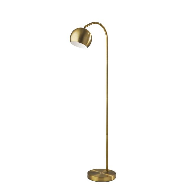 Adesso® Emerson Brushed Steel Floor Lamp-0