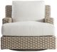 Bernhardt Trieste Bernhardt Exteriors Pampas/White Fabric/Woven Outdoor Swivel Chair-1