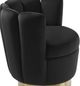 TOV Furniture Yad Black Velvet Swivel Chair-2