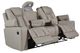 Signature Design by Ashley® Elevate Edges Coin Manual Reclining Sofa with Drop Down Table-1