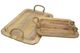A & B Home Tabari 2-Piece Brown Wood Tray Set-0