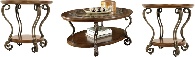 Signature Design by Ashley® Nestor Medium Brown Oval Coffee