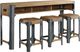 Riverside Furniture Zenith 4-Piece Ginger/Gilt Truffle Workstation Set-0