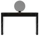 Caracole® Overlap Piano Black Vanity Table with LED and Whisper of Gold Accent-1