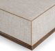 Classic Home Ellerie Latte Square Ottoman-5