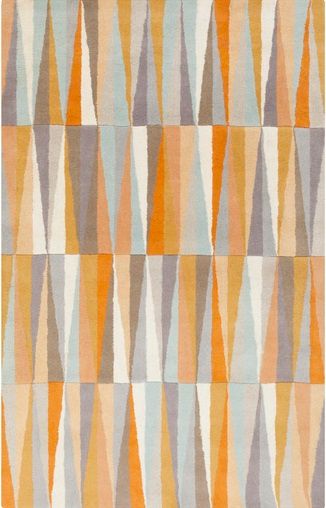 Surya Oasis Orange Multi 5'x8' Area Rug-0