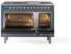 Ilve® Nostalgie II Series 48" Blue Grey Pro Style Dual Fuel Range-2