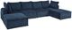 Signature Design by Ashley® Bales 6-Piece Navy U-Shape Sectional-0