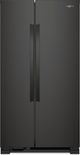Whirlpool® 21.7 Cu. Ft. Black Side-By-Side Refrigerator-0