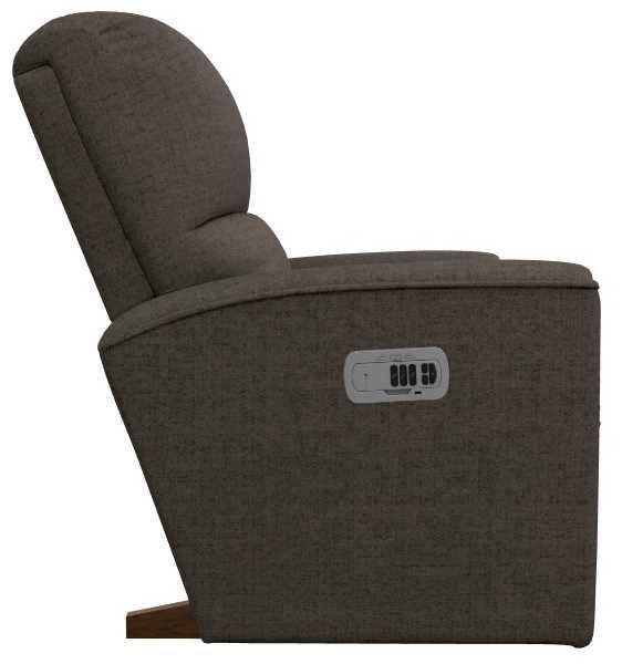 La-Z-Boy® Cade Smoke Power Rocking Recliner with Headrest-3