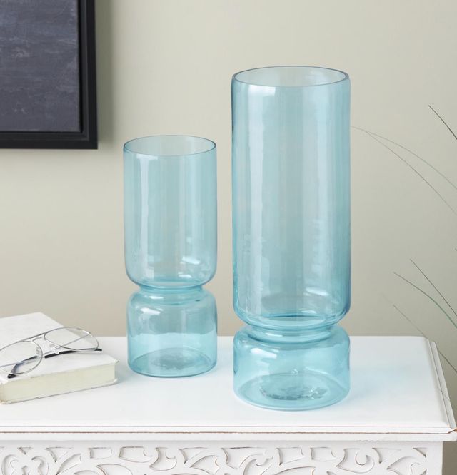 Deco Marche 2-Piece Blue Vase Set-4