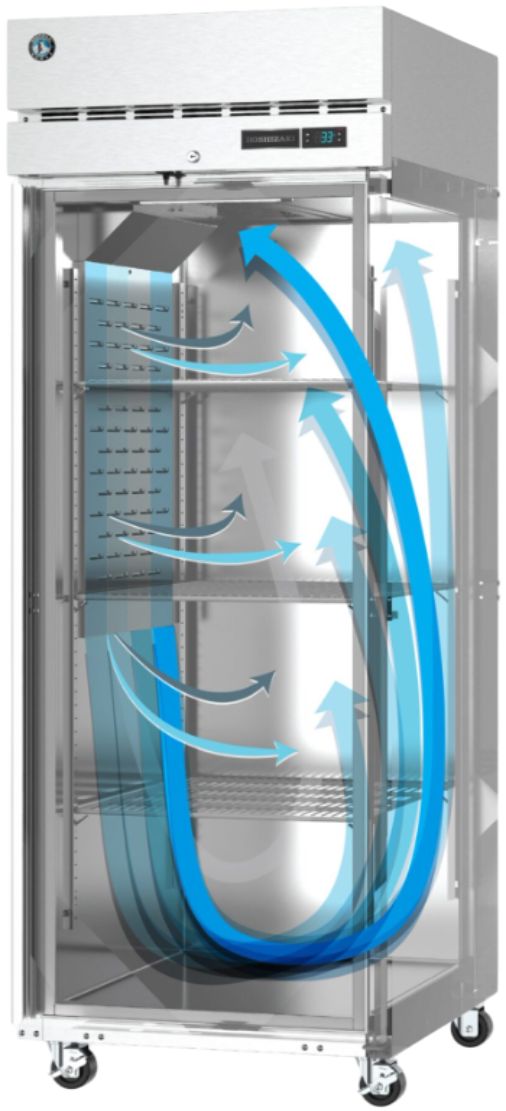 Hoshizaki Steelheart® 28" 23.1 Cu. Ft. Stainless Steel Commercial Refrigerator with Lock-3