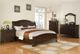 Elements International Cameron 4-Piece Cherry Queen Panel Bedroom Set-4