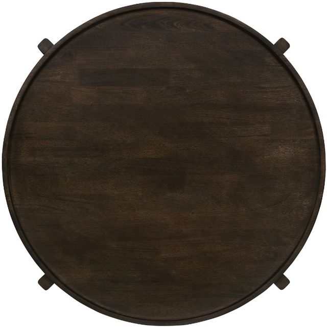 Coaster® Cota Dark Brown Round Coffee Table-3