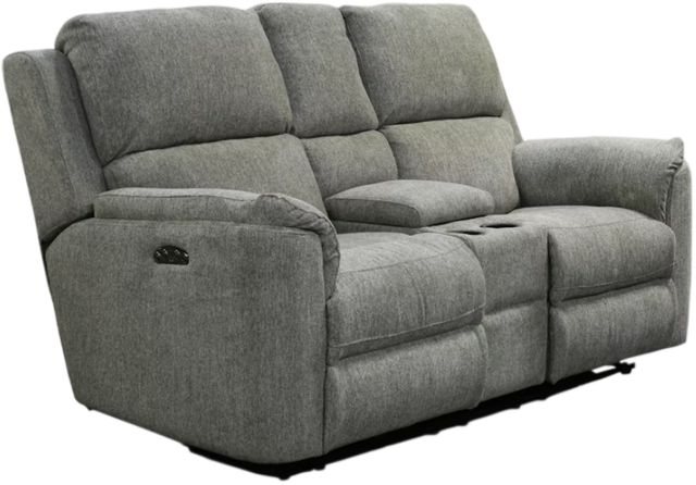 Creek Side Customs Customizable EZ Motion Double Manual Reclining Console Loveseat-0