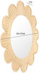 TOV Furniture Coralie Natural Round Wall Mirror-2
