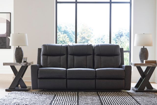 Carbon Manual Reclining Sofa - FLAWED-4