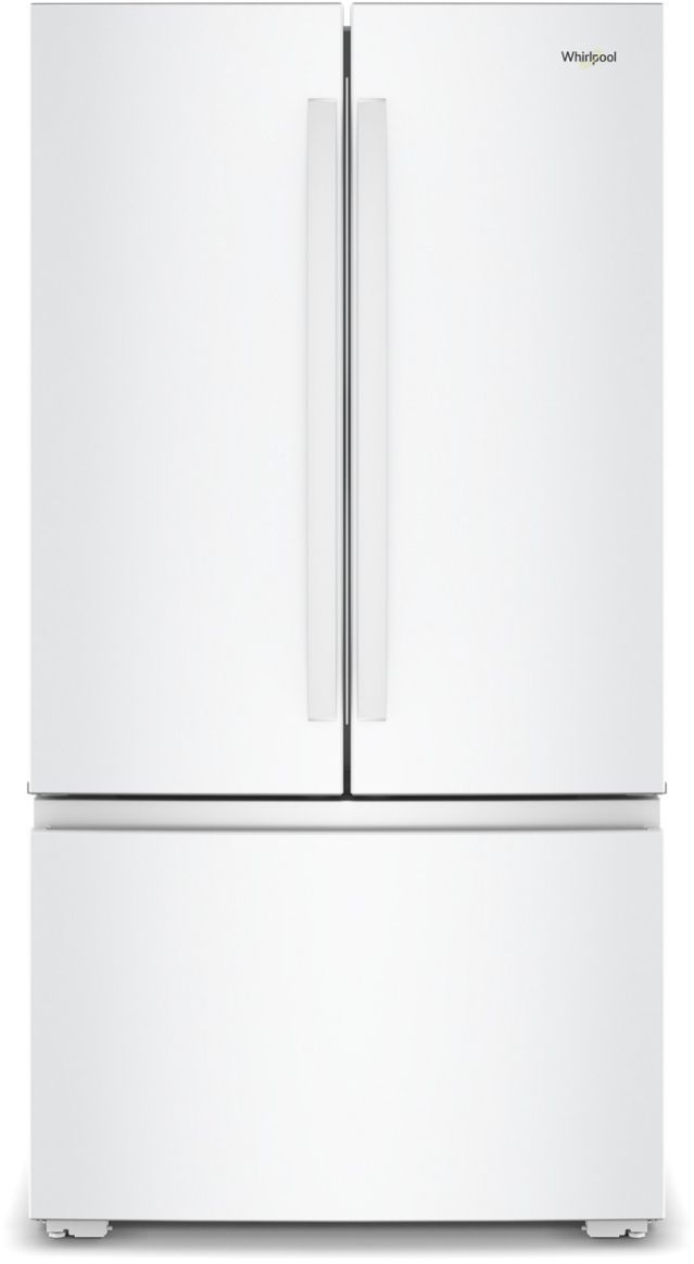 Whirlpool® 36" 24.3 Cu. Ft. White Counter Depth French Door Refrigerator-0