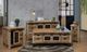 International Furniture Direct Antique Brown 4-Drawer Sofa Table-1
