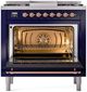 Ilve® Nostalgie II Series 36" Midnight Blue Pro Style Dual Fuel Range-2