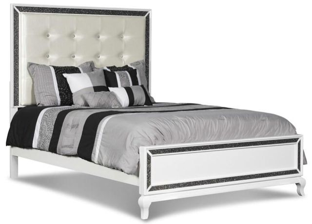 New Classic® Home Furnishings Park Imperial White Queen Bed-0