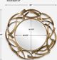 Uttermost® Cutting Edge Antiqued Golden Bronze Round Mirror-2